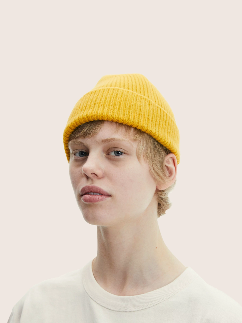 LE BONNET Beanie Mustard - Beanie