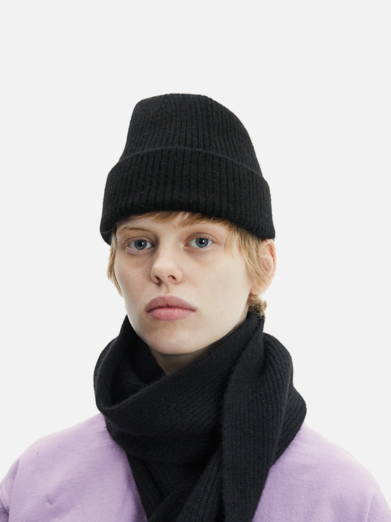 LE BONNET Scarf Onyx Black - Schal