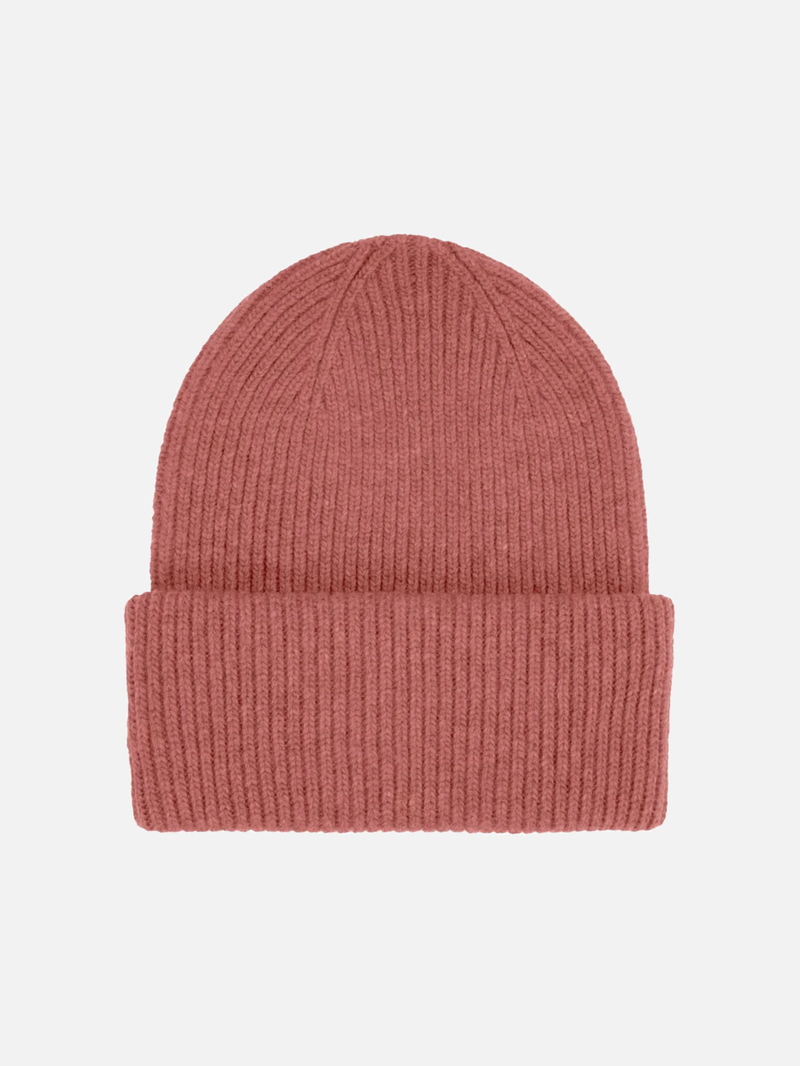 COLORFUL STANDARD Merino Wool Hat Various Colors - Rosewood Mist - Beanie