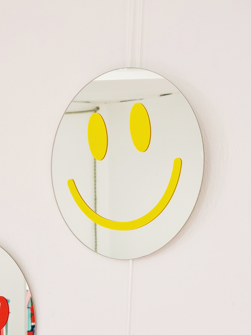 Smiley Mirror - Yellow - Spiegel