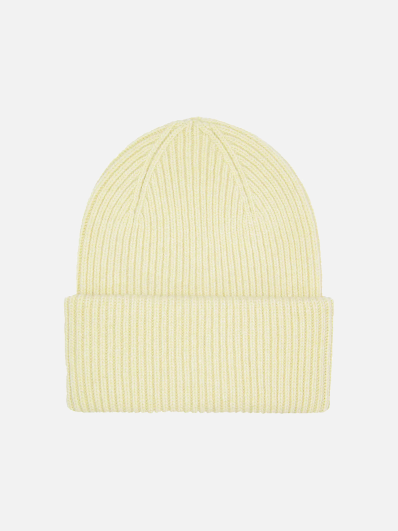 COLORFUL STANDARD Merino Wool Hat Various Colors - Soft Yellow - Beanie