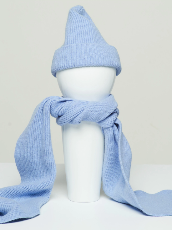 LE BONNET Scarf Light Blue Sky