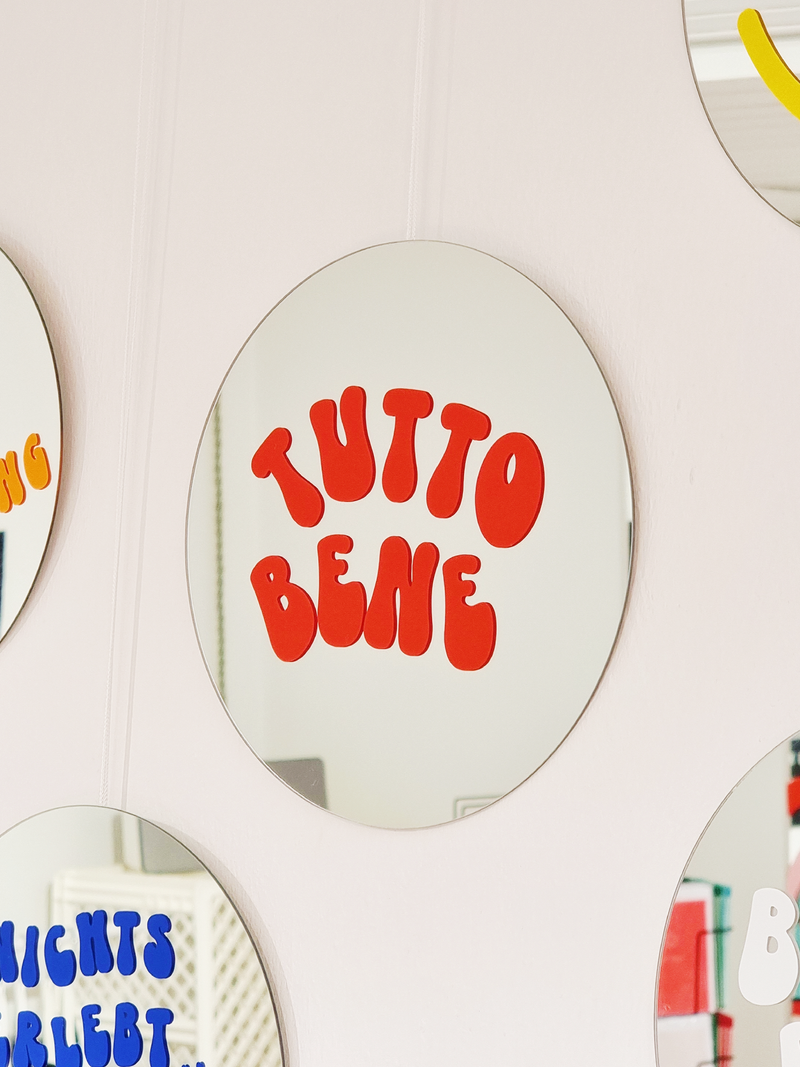 Tutto Bene Mirror - Red - Spiegel